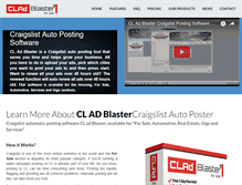 Tablet Screenshot of cladblaster.com